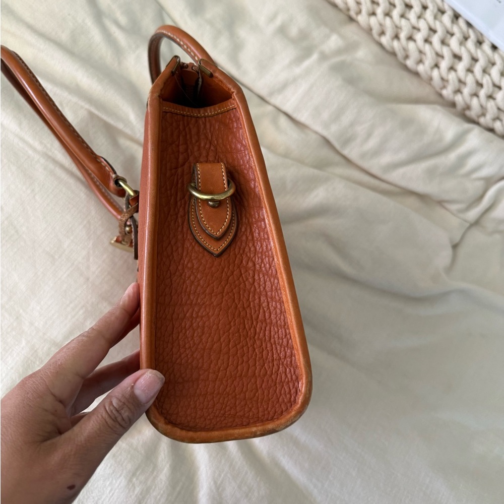 Dooney & Bourke Pebble AWL Bag in Cognac Brown - Picture 3 of 8